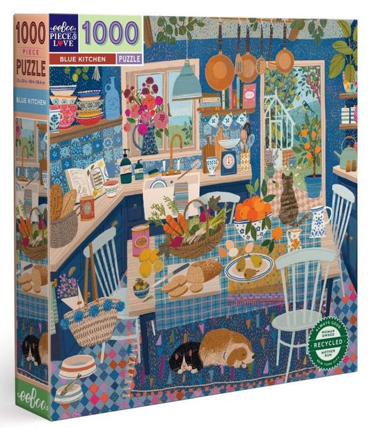 blue kitchen 1000pc puzzle