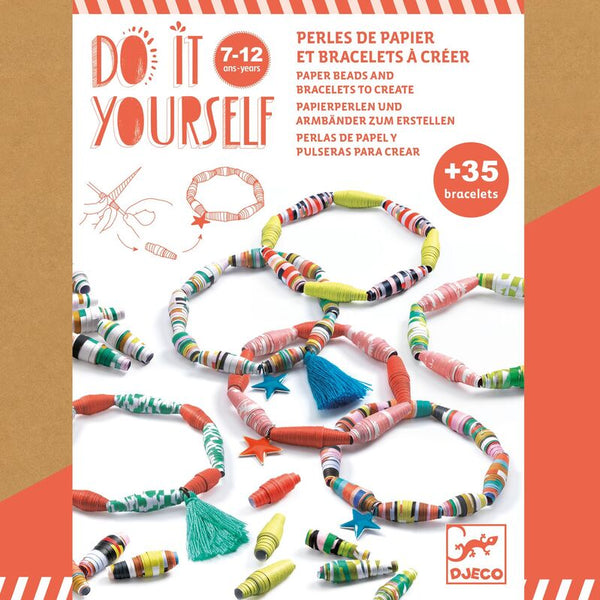 do it yourself paper beads and bracelets