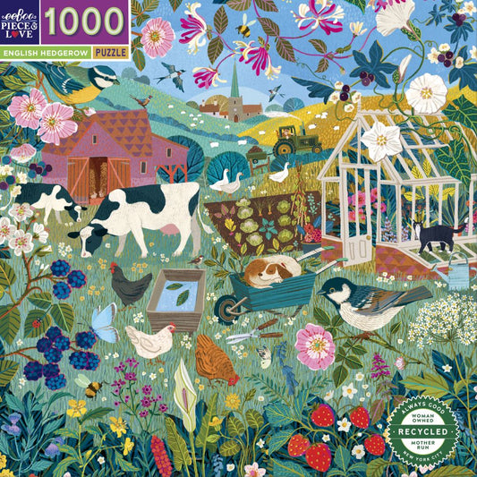 eeBoo 1000 Pc Puzzle – English Hedgerow