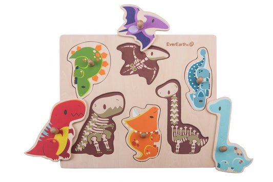 Everearth Dinosaur Peg Puzzle