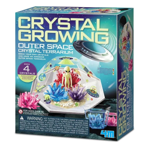 crystal growing- outer space crystal terrarium