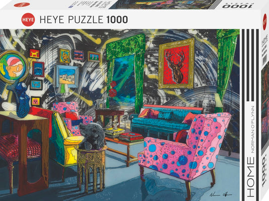 home- room with deer- heye 1000pc puzzle