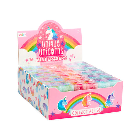 unique unicorns mini erasers