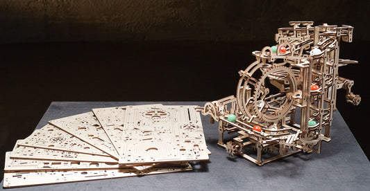 ugears marble run stepped hoist