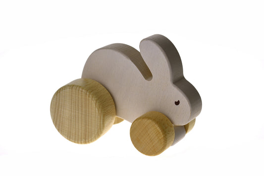 calm & breezy wooden rabbit car
