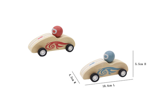 retro firespeed pull back racing car