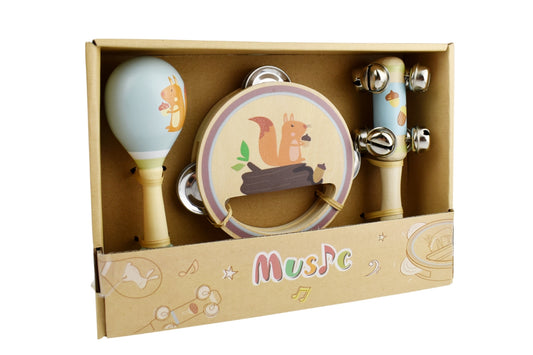 calm & breezy wooden 3pcs musical set