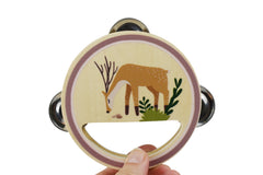 woodland wooden tambourine