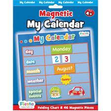 fiesta crafts - magnetic calendar blue