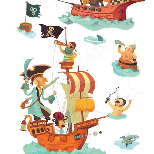 Djeco - pirate stickers