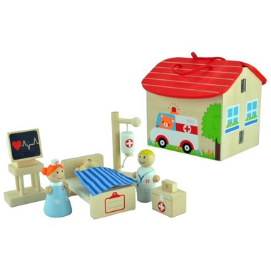 Wooden play set- hospital