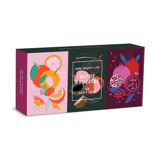 hope beauty life - set of 3 puzzles