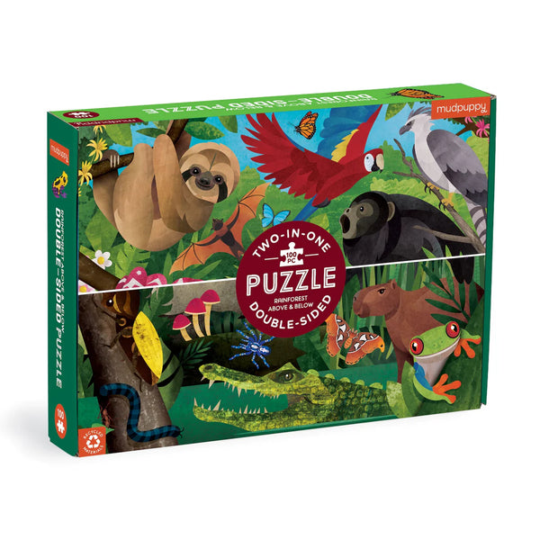 rainforest double sided 100pc puzzle