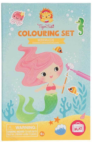 colouring set - mermaids