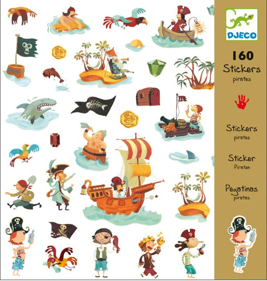 Djeco - pirate stickers