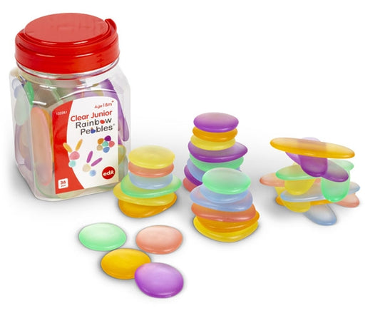 Rainbow pebbles transparent junior