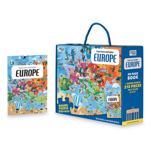 travel, learn & explore - Europe puzzle