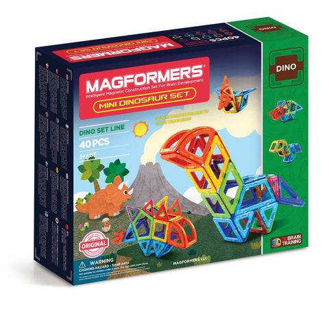 magformers - mini dinosaur set 40pcs