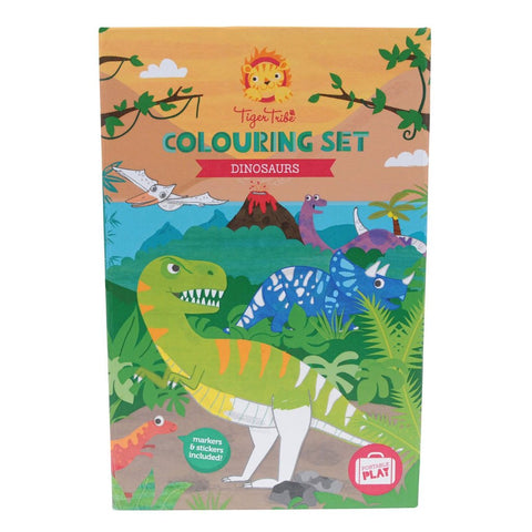 colouring set- dinosaurs
