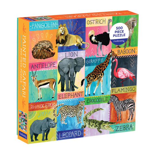 painted safari 500pc puzzle