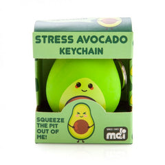 stress avocado keychain