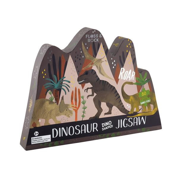 Dino shaped jigsaw 80 pc