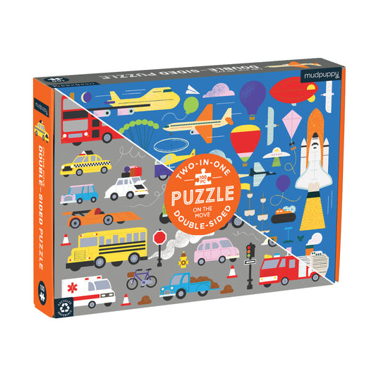 on the move - double sided 100pc puzzle