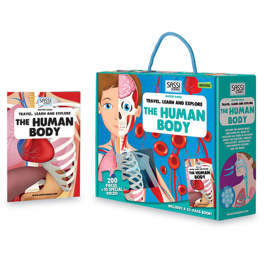 travel, learn & explore - human body puzzle