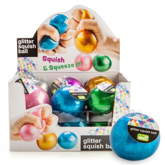 glitter squish ball