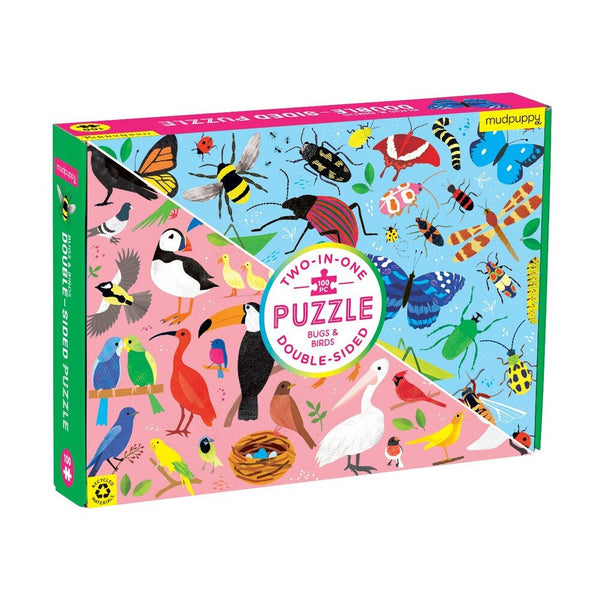 bugs & birds double sided puzzle 100pc