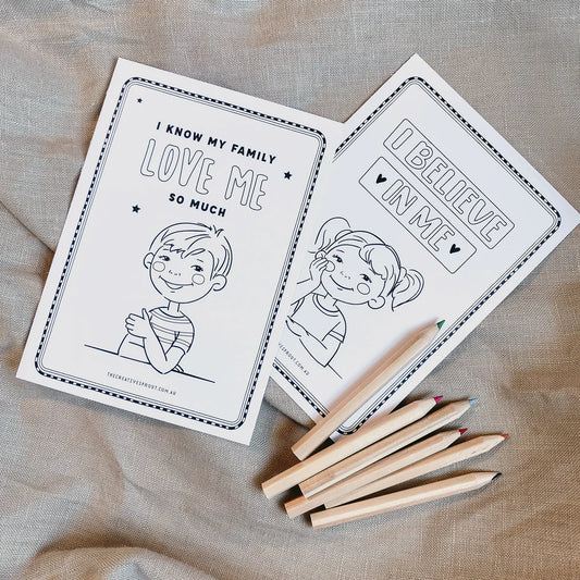 affirmation colouring pages