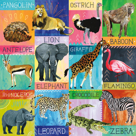 painted safari 500pc puzzle