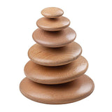 wooden stacking pebbles