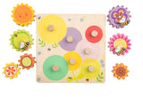 petilou - gears & cogs busy bee learning puzzle