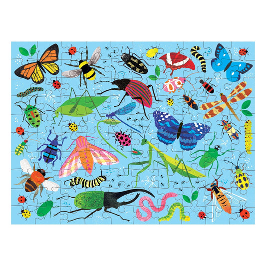 bugs & birds double sided puzzle 100pc