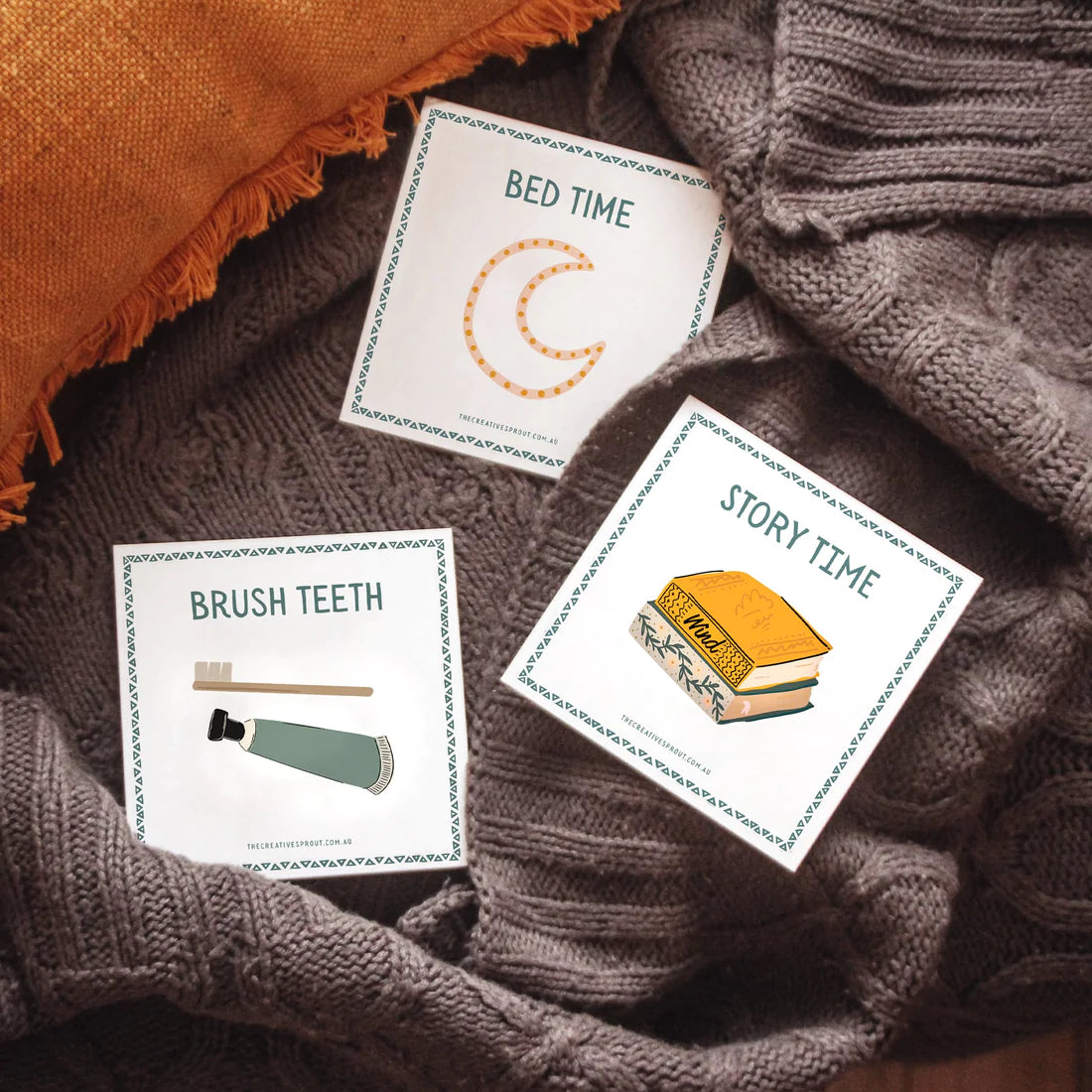 72 Daily Routine Cards for Kids with Display Stand – Kids Unite