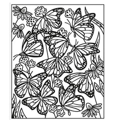 magic water painting - butterflies