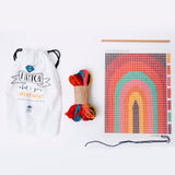 sozo - rainbow wall art needlepoint kit