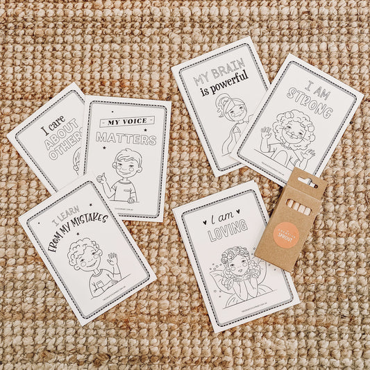 affirmation colouring pages