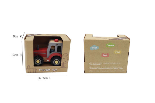 wooden tractor toy