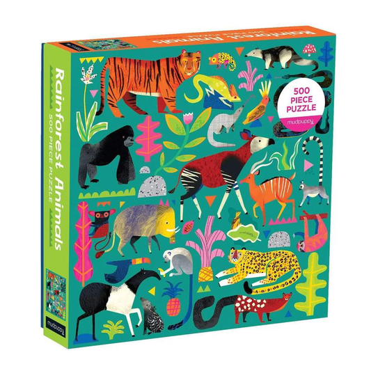 rainforest animals 500pc puzzle