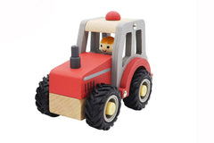 wooden tractor toy