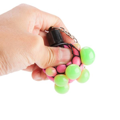 squeezy mesh ball keyring