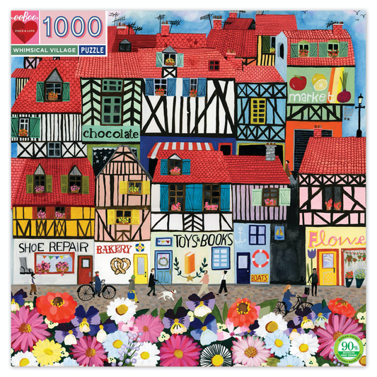 whimsical village 1000pc puzzle