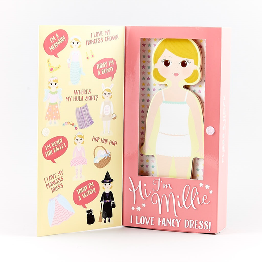 wooden magnetic dress up