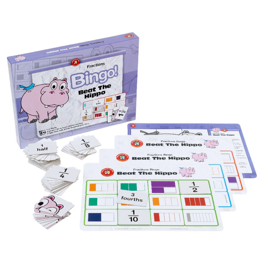 Fractions bingo- beat the hippo