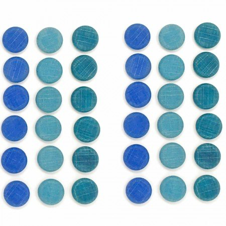 grapat - 36 mini coins blue