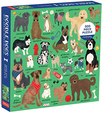 doodle dogs - 500 pc puzzle