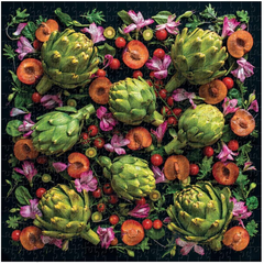 artichoke floral 500pc puzzle