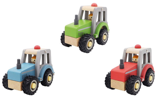 wooden tractor toy